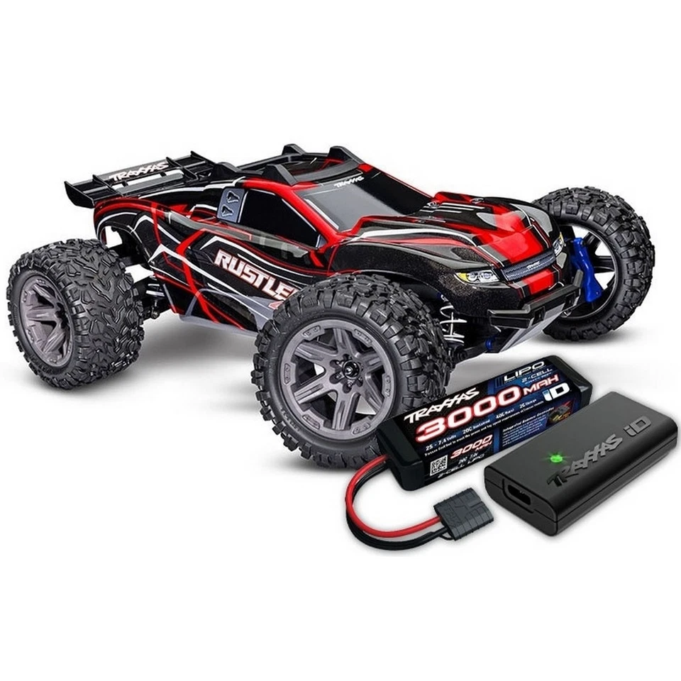 Traxxas 67164-4 Rustler 4x4 BL-2S Brushless 1:10 4WD Clipless inkl. Akku/Lader r