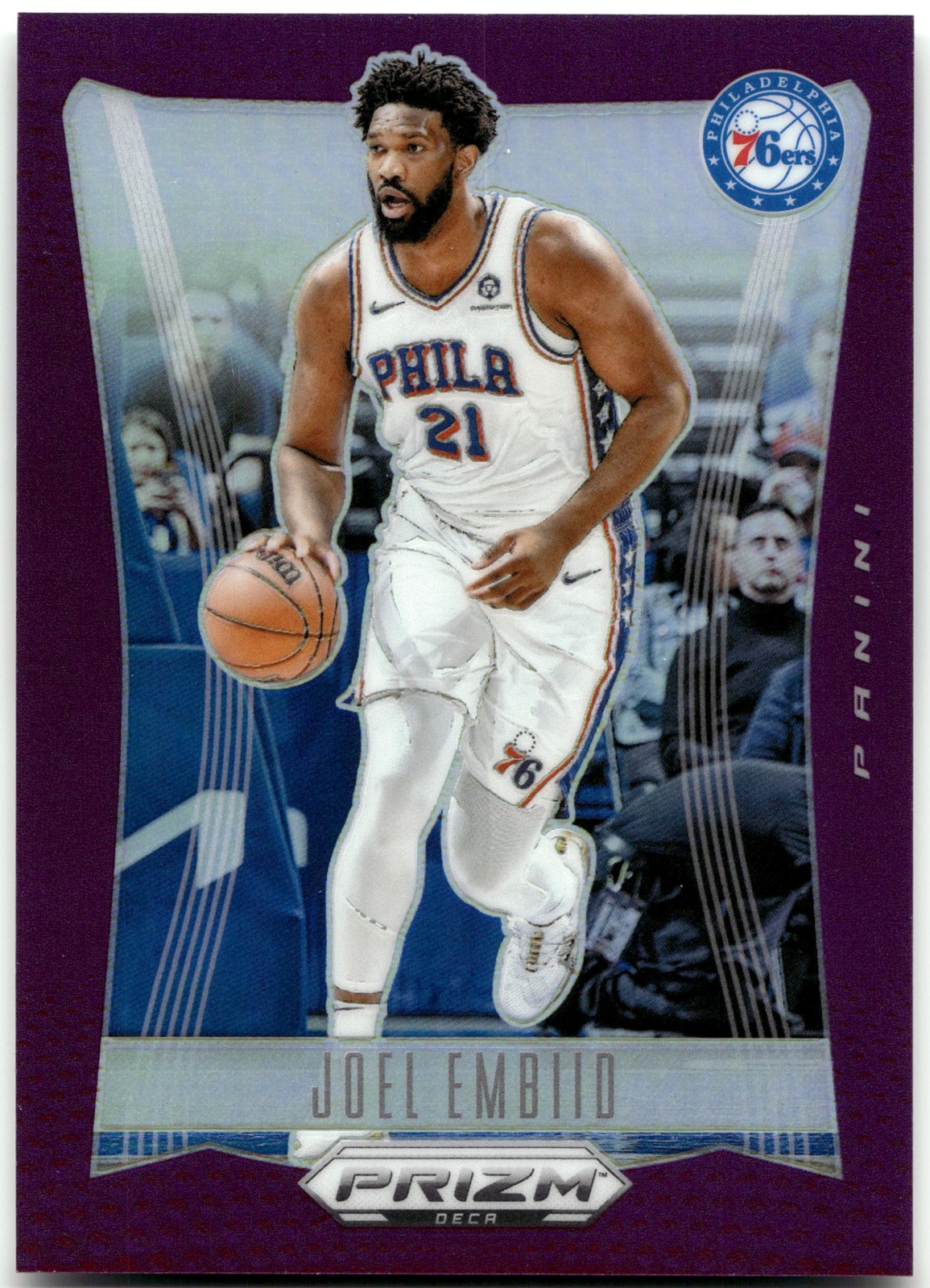 2023-24 Panini Prizm Deca #238 Joel Embiid Prizms Purple #78/99