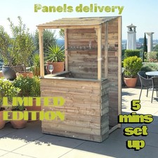 Garden Bar Man Cave Tiki Bar Shed wooden bar home bar Made In Uk , Best Price