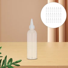  24 Pcs Condiment Squeeze Bottle Refillable Bottles Clear Cosmetic