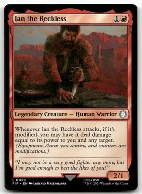 Ian the Reckless Universes Beyond Fallout MTG NM