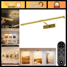 Dimmable Wireless Picture Light, 16" Magnetic LED Art Display, 3 Color Temps, Re