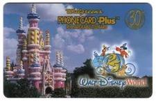 Walt Disney 25th Anniv. Birthday Cake Castle (Walgreens) 10/97 USED Phone Card