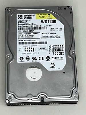 Western Digital WD1200JB-00CRA1 WD Caviar 120GB Enhanced IDE Hard Drive USED