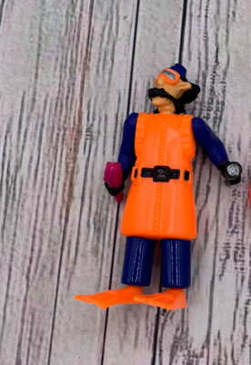 Vtg Burger King Kids Club Toy Inspector Gadget Action Figure Diver Cake Topper