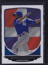 2013 BOWMAN HOMETOWN INTERNATIONAL STATE FLAG JORGE BONIFACIO #BP77 ROYALS
