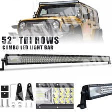 52 Inch 300w Led Light Bar Flood Spot Combo For Jeep Wrangler Jk Tj Cj Offroad