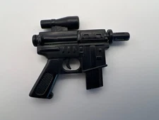 GI Joe Hand Gun Black Blaster Miniature Machine Gun Military 1/6 Scale Accessory
