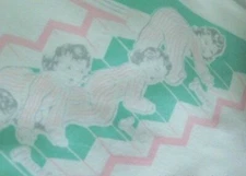 RARE * 1930s DIONNE QUINTS / QUINTUPLETS Babies * COLLECTIBLE ANTIQUE PILLOWCASE