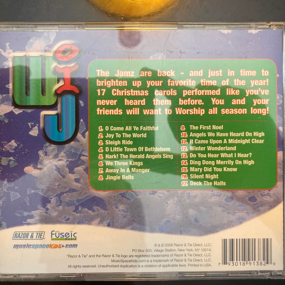 RAZOR & TIE Worship Jamz Christmas CD 17 Songs Jingle Bells Silent