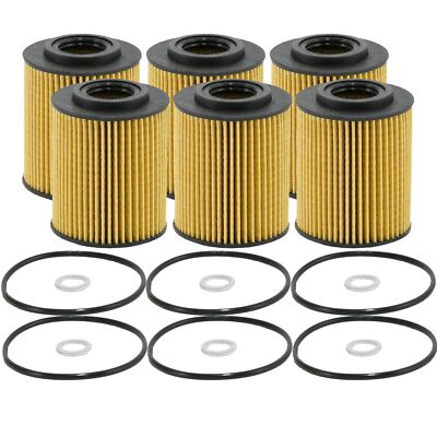Wix Set of 6 Engine Motor Oil Filters For Genesis Hyundai Kia StdAsp GAS