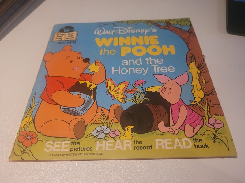 Walt Disney's Winnnie The Pooh And The Honey Tree Book And Record