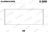 Glyco 71-3754/5 STD Pleuellager For Renault Volvo