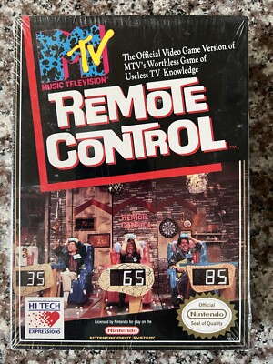 NES H-seam MTV s Remote Control Sealed Game