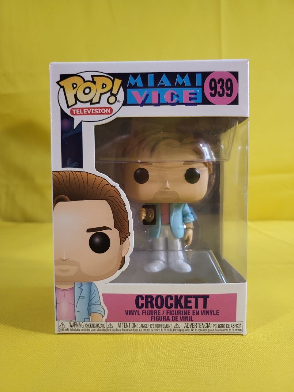 Funko Pop Crockett 939 Miami Vice Televisión Con Protector Serie De Tv - P22