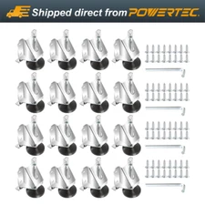 POWERTEC 71136-P4 Heavy Duty Leveler Legs w/ Lock Nuts, 16 PK