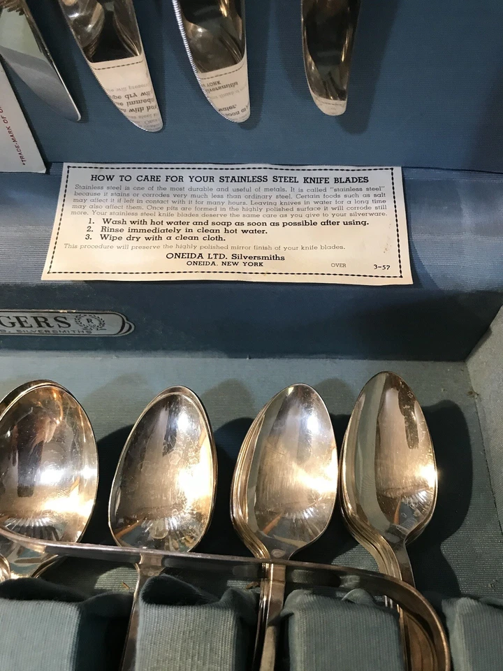 Juego de cubiertos Rodgers vintage 1881 con autenticación Foto 3 de 4