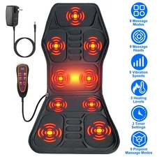 Car Massage Seat Chair Pad with Heat Home Office Back Neck Massage Cushion