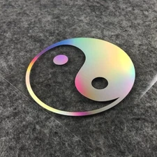 Bagua Tai Chi Yin Yang Fish Reflective Car Sticker Scratches Block Personality