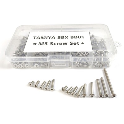 Stainless Steel M3 Hex Screws Kits For Tamiya BB01 BBX BB-01 1/10 RC Buggy