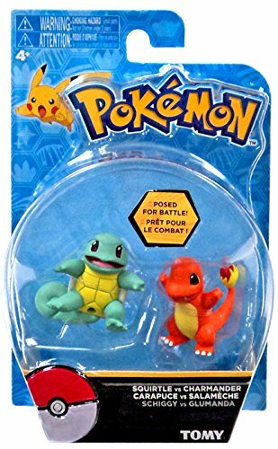 Tomy Pokemon Action Pose 2 Pack Squirtle vs Charmander