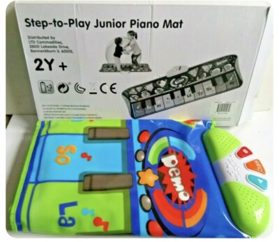 Fun Step-to-Play Junior Battery Operated Piano Mat Singing Carpet Dance Kids 2+