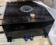 EVIL ENERGY 15 Gal Fuel Cell Gas Tank Aluminum w/Level Sender Black Street Drift
