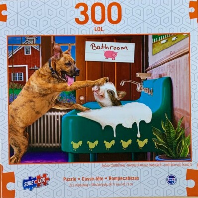 Bath Time for Chip LOL 300 Piece Jigsaw Puzzle Sure Lox New