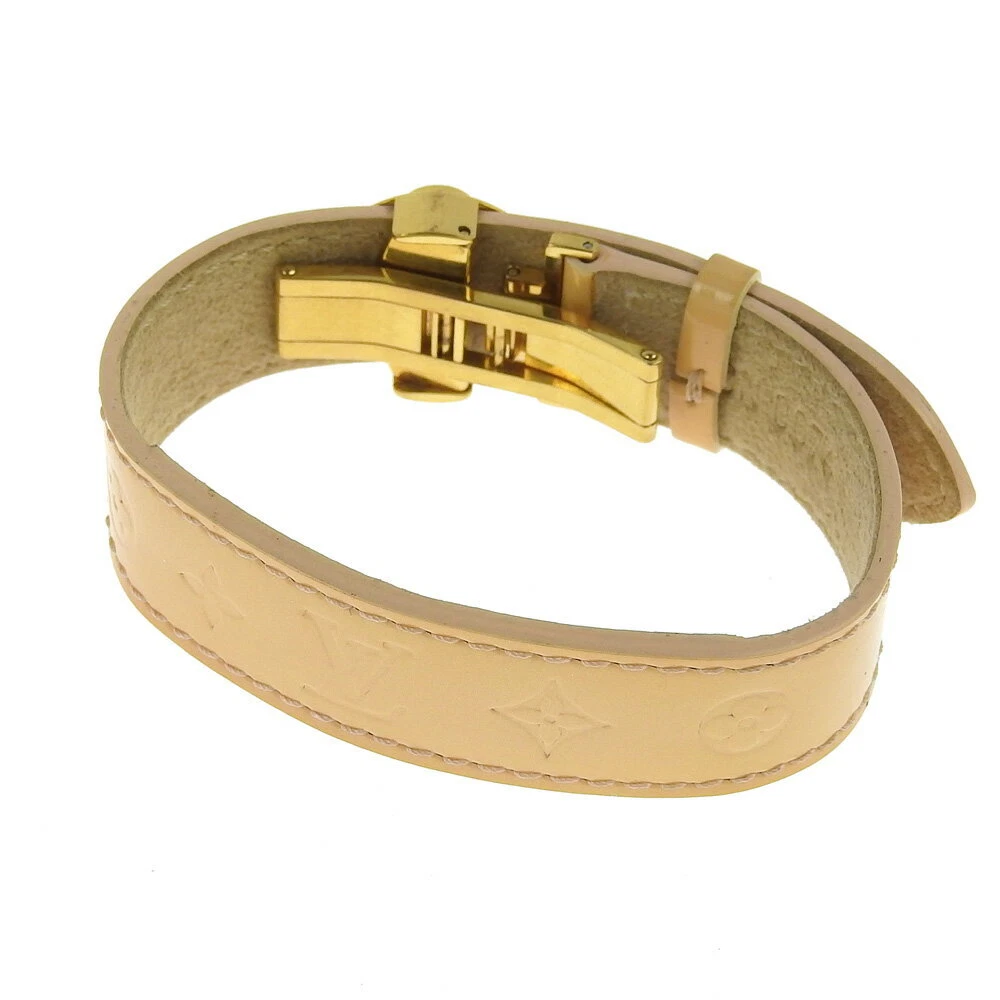 Louis Vuitton, Jewelry, Louis Vuitton Bracelet Vernis Leather Brown Women