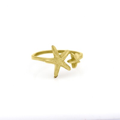 Offen Verstellbar Star Ring Schöne Minimalist Gold Versprechen Ring für Damen