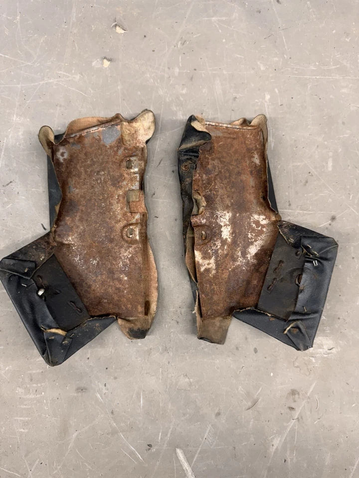 Chevy Belair 150 210 1955 1956 asientos de banco delantero cubiertas laterales molduras paneles de ajuste Foto 4 de 4