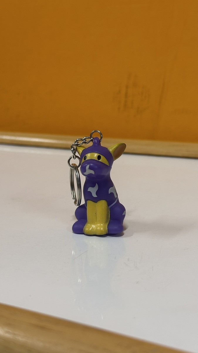 RARE American Heart Association Purple Ninja Pup Dog Keychain AHA