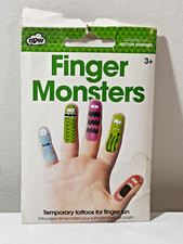 Hector Serrano Finger Monsters Temporary Tattoos Open Package Sealed Tattoos NPW