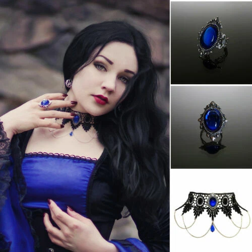 Sapphire Choker Costume Necklaces & Pendants