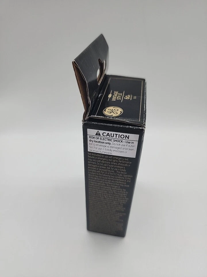 Box of 2 GE LED Vintage Style Amber Glass 60w Bulb Dimmable Lighting 400 Lumens - Image 4 of 4