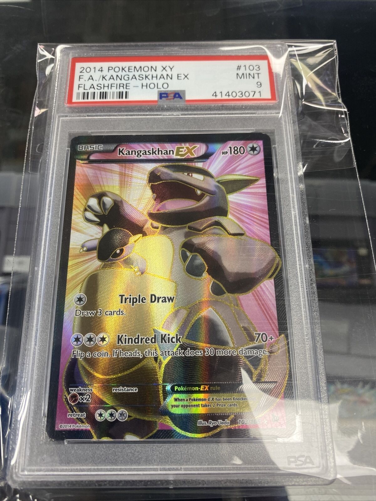 Carta Pokemon Kangaskhan Ex Full Arte Original Raríssimo