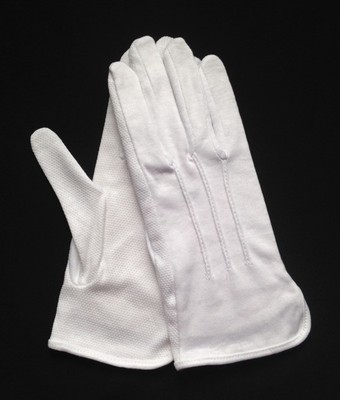 White Cotton Gloves Slip-On 