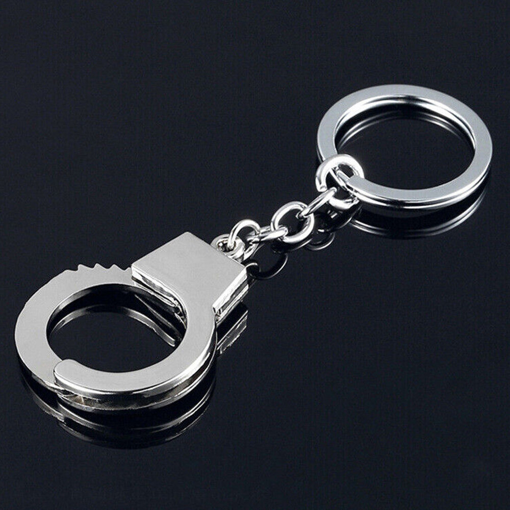 5PCS Fashion Mens Handcuffs Key Chain Keyring Mini New Gift Potable ...