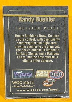 Wizards of the Coast Magic The Gathering 1998 World Championship