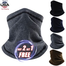 Neck Gaiter Warmer Ski Scarf Winter Windproof Fleece Face Mask for Cold Weather