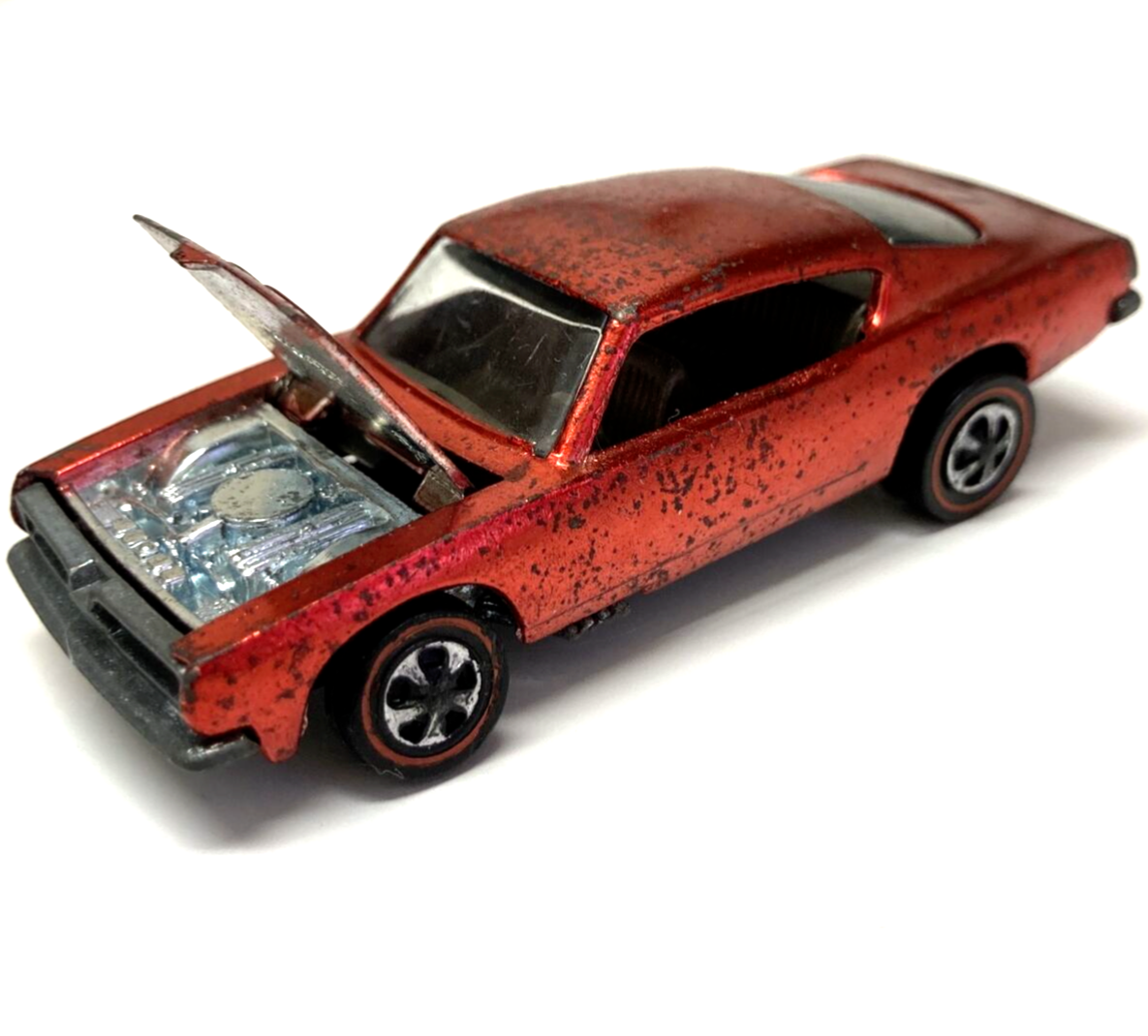 hotwheels custom barracuda バラクーダ redline Hot Wheels Redline Custom Barracuda Car 1967 Red Grey Intr Made in