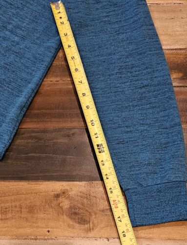 Erika drapierter Pullover Wasserfallausschnitt Kängurutasche Langarm blau Damen XL - Bild 4 von 7