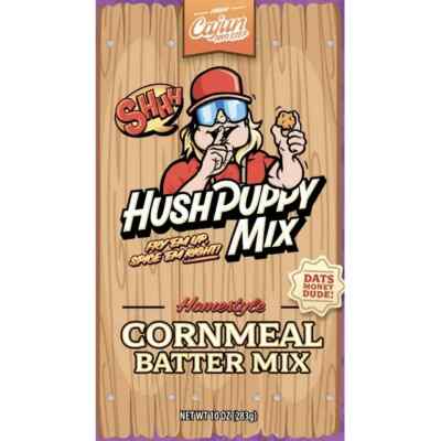 Cajun Two Step Hush Puppy Homestyle Cornmeal Batter Mix 10 oz
