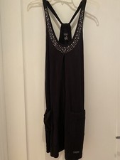 NWT Calvin Klein Performance Tank dress with Metallic studs @ neckline, XS