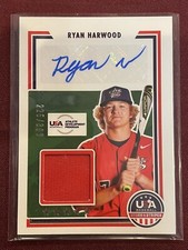 Ryan Harwood ADP 2022 Panini Stars & Stripes Relic Auto /399 #SSS-RY