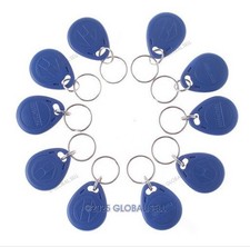 50pcs RFID 125Khz Proximity ID Card Key Tags (Keyfobs) Brane NEW