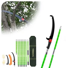 26 Feet Tree Pole Pruner Manual Branches Trimmer Extension Cut Tree Branch Ga...