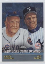 2001 Chrome Combos New York State of Mind ( ) Joe Torre Casey Stengel HOF 0m76
