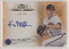 2014 Topps Tribute Auto Sepia 8/35 Kris Medlen #TA-KME Auto 07d9