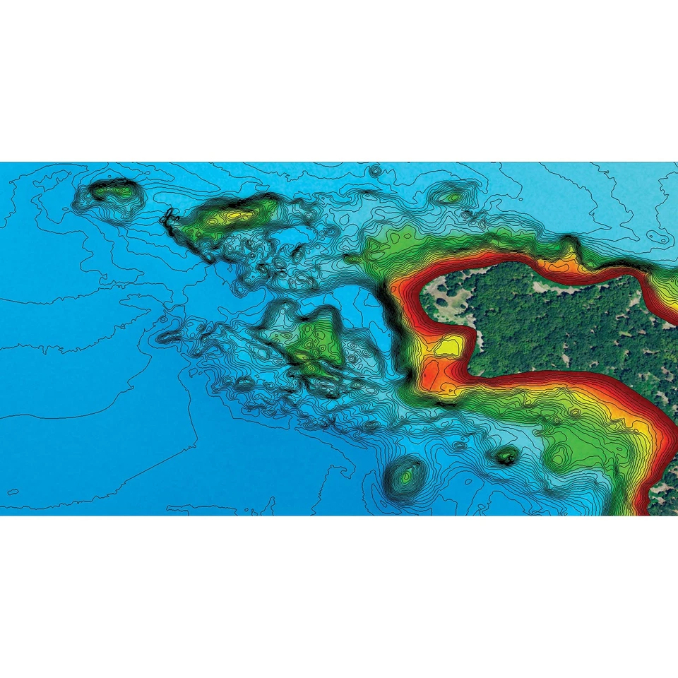 Humminbird Lakemaster Sonar Fathometer 2D Fishing Maps With Depth Highlights - Image 3 of 3